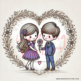love wedding vectors 6978