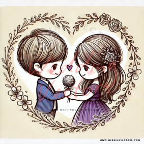 love wedding vectors 6982