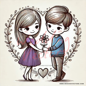 love wedding vectors 6983