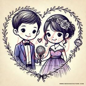 love wedding vectors 6984