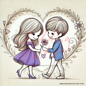 love wedding vectors 6987