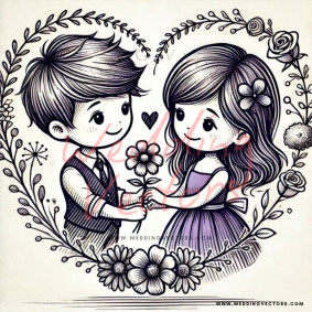 love wedding vectors 6991