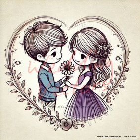 love wedding vectors 6994