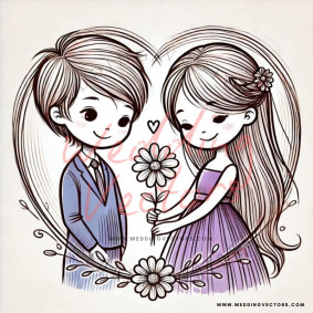love wedding vectors 6997
