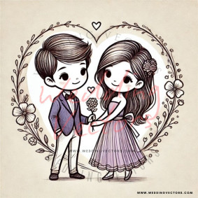 love wedding vectors 6998