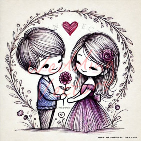 love wedding vectors 7006