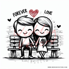 love wedding vectors 7028