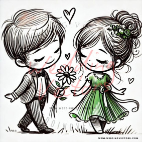 love wedding vectors 7029