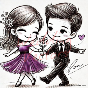love wedding vectors 7062