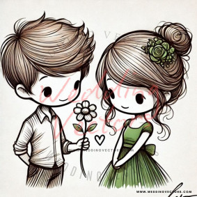 love wedding vectors 7116