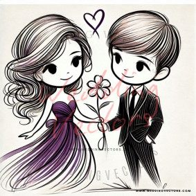 love wedding vectors 7117