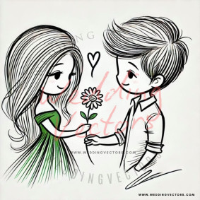love wedding vectors 7128