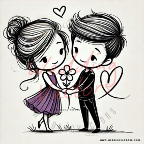 love wedding vectors 7129