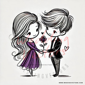 love wedding vectors 7130