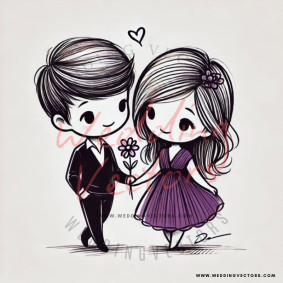 love wedding vectors 7145