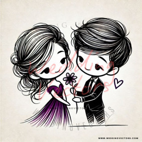 love wedding vectors 7154
