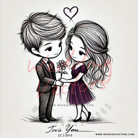 love wedding vectors 7169