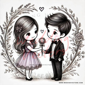 love wedding vectors 7176