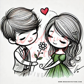 love wedding vectors 7203