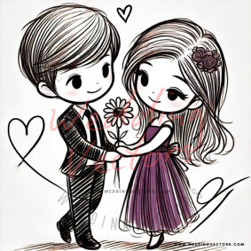 love wedding vectors 7217