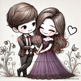 love wedding vectors 7224