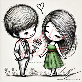 love wedding vectors 7239