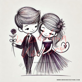 love wedding vectors 7245