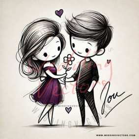 love wedding vectors 7247