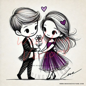 love wedding vectors 7248