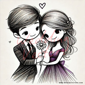 love wedding vectors 7249