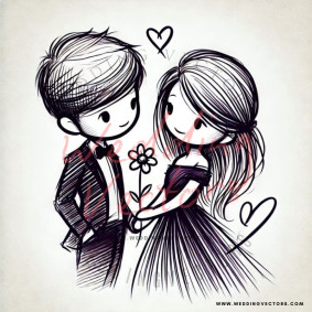 love wedding vectors 7257