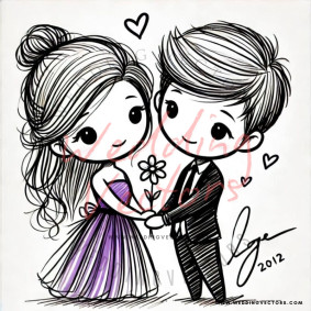 love wedding vectors 7261