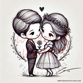 love wedding vectors 7299