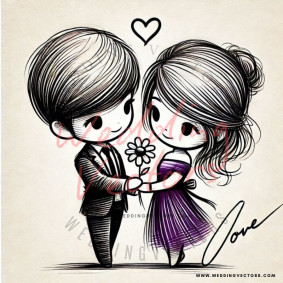 love wedding vectors 7307