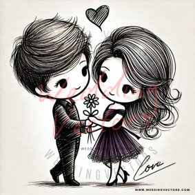 love wedding vectors 7309