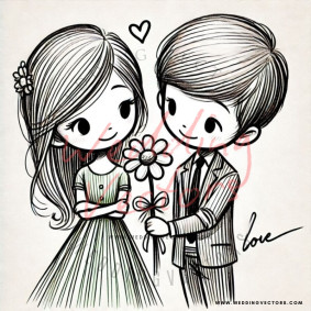 love wedding vectors 7314