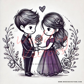 love wedding vectors 7384