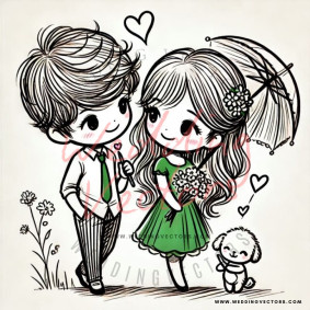 love wedding vectors 7386