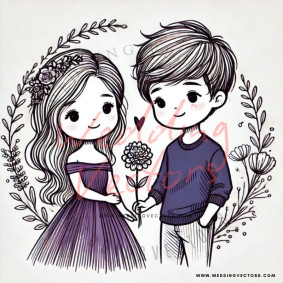 love wedding vectors 7404