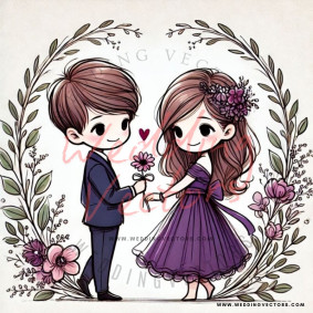 love wedding vectors 7413
