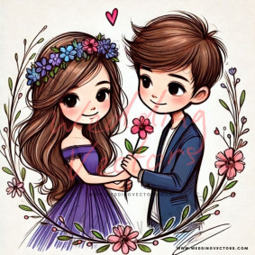 love wedding vectors 7415