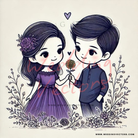 love wedding vectors 7418