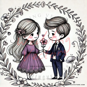 love wedding vectors 7419