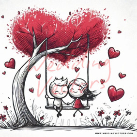love wedding vectors 7424