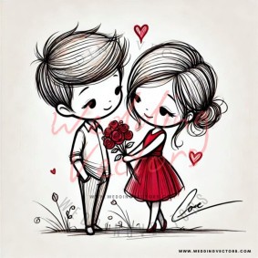 love wedding vectors 7425