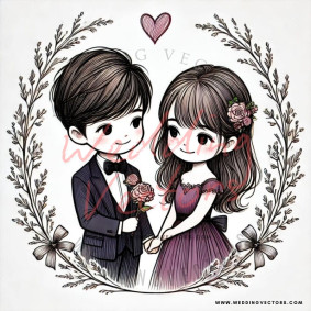 love wedding vectors 7427