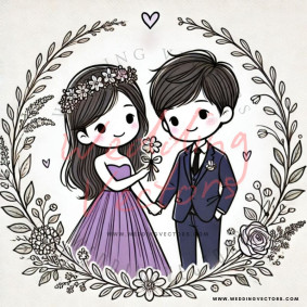 love wedding vectors 7428