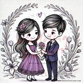 love wedding vectors 7430