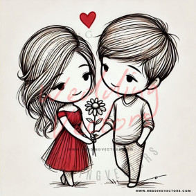 love wedding vectors 7437