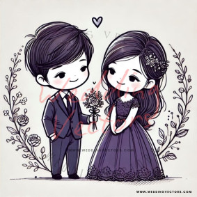 love wedding vectors 7446